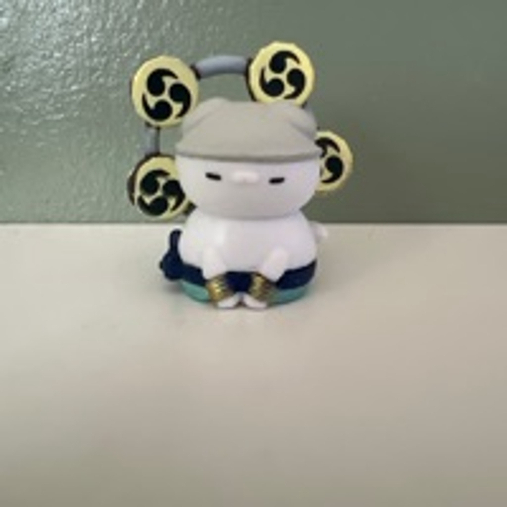 enel one piece anime mini cat figurine